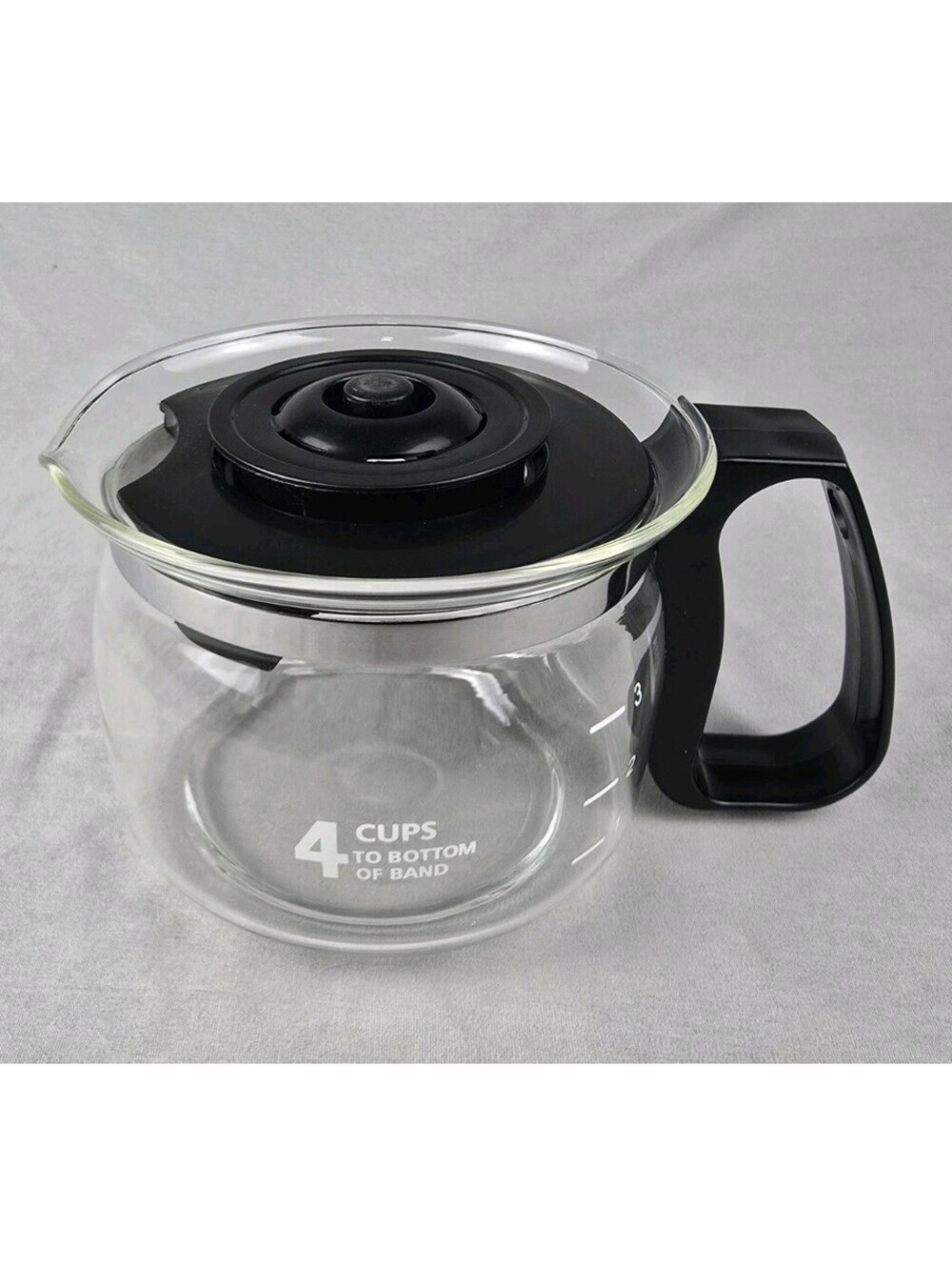 Sunbeam 4 Cup Glass Coffee Carafe Model 4929 Black Fits Coffeemaker 4279